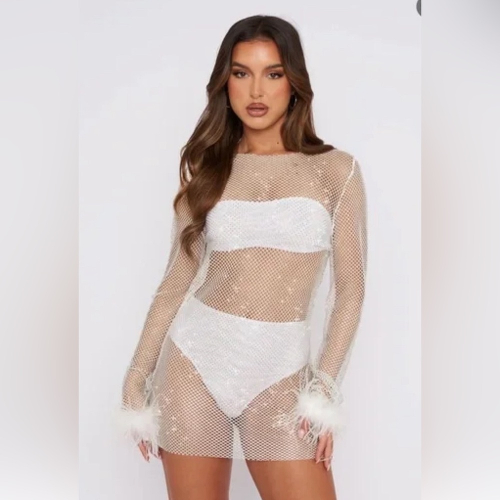 Whitefox Disco Inferno Long Sleeve Mini Dress